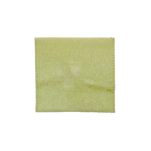 VCA SUEDE JEWELRY POUCH BAG CONTAINER w/ BUTTON - Picture 4 of 4